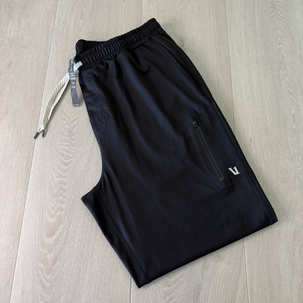Vuori Sunday Performance Jogger Pants Men's Size XL Black Performance Stretch